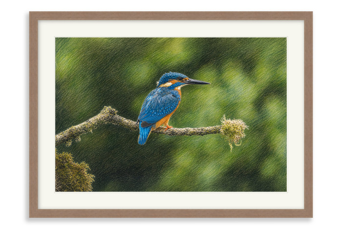 Walnut Frame  A4 -  21 x 29.7 cm (+£130.00)